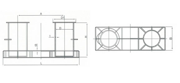 带缆桩 A型参数图
